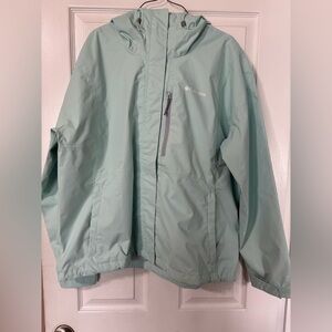 Columbia Green jacket. New without tags